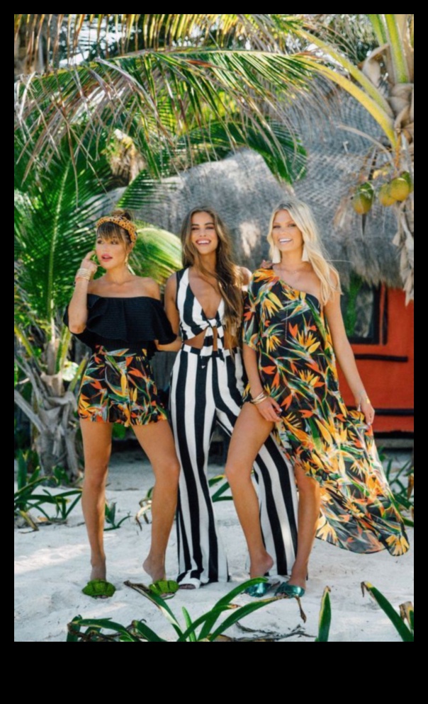 Island Glow: תלבושות קיץ בהשראה טרופית ללילות גלאם
