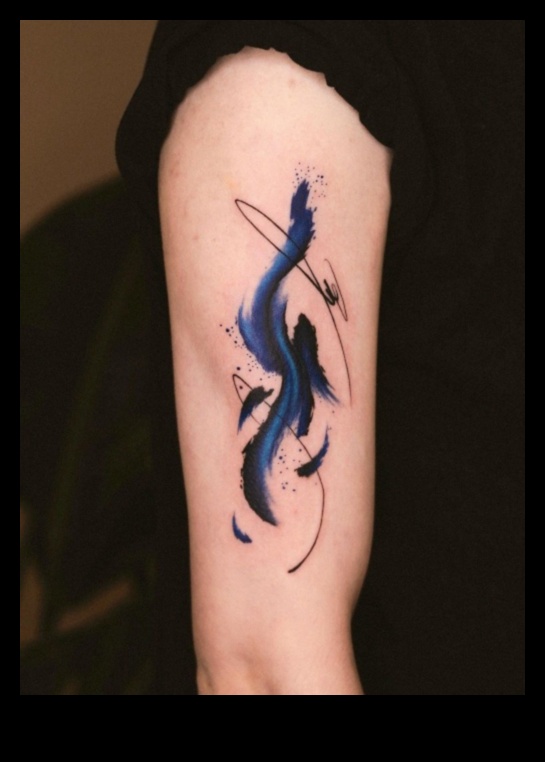 נופי דיו מופשטים: השראה לא שגרתית לעיצוב קעקועים