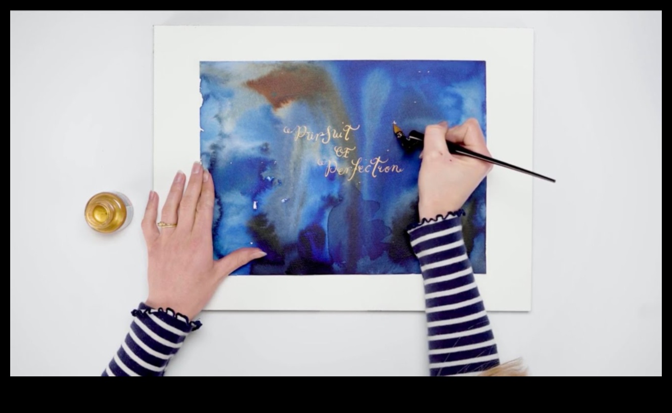 שלמות מצוירת: הקסם האמנותי של צבעי מים