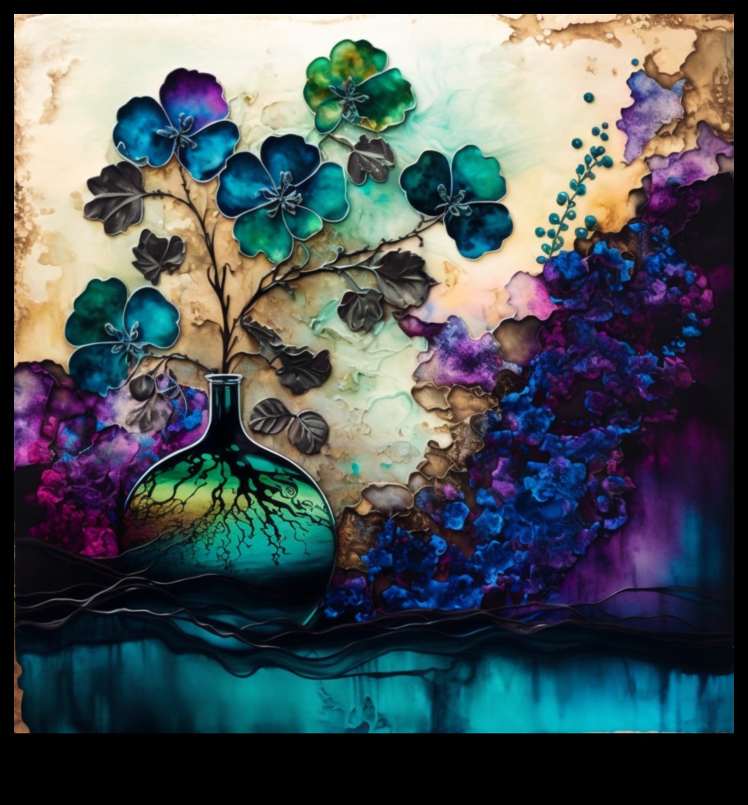 שלמות מצוירת: הקסם האמנותי של צבעי מים