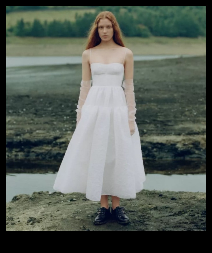 לחישות של לובן: שפע לבוש כלה מוגדר